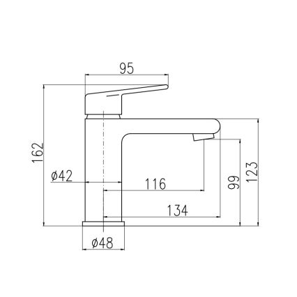 RAV Slezák CO129.0 - Izlietnes jaucējkrāns + izplūdes aizbīdnis COLORADO 16,2 cm spīdīgs hroms