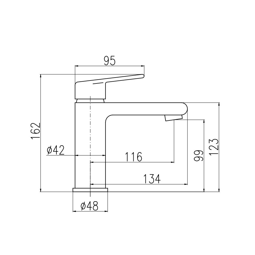 RAV Slezák CO129.0 - Izlietnes jaucējkrāns + izplūdes aizbīdnis COLORADO 16,2 cm spīdīgs hroms