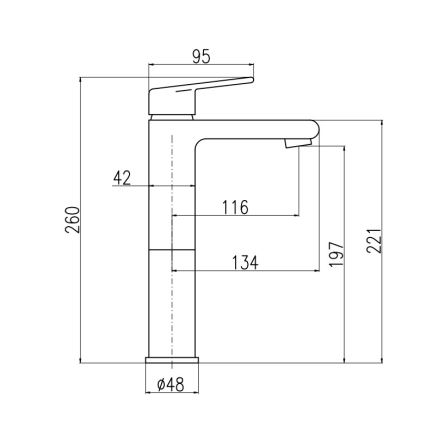 RAV Slezák CO130.0CMATZ - Izlietnes jaucējkrāns COLORADO 26 cm melna/zelta