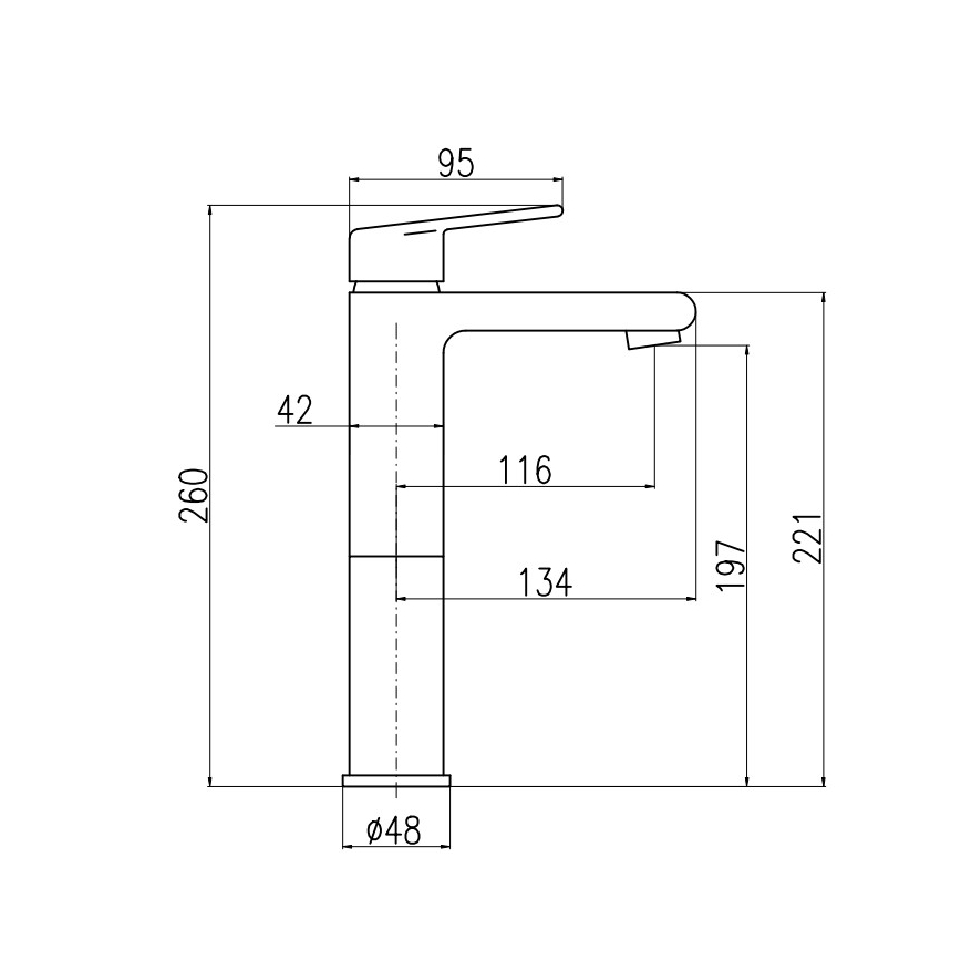 RAV Slezák CO130.0CMATZ - Izlietnes jaucējkrāns COLORADO 26 cm melna/zelta