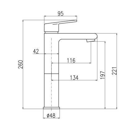 RAV Slezák CO130.0Z - COLORADO 26 cm izlietnes jaucējkrāns, spīdīgi zelta apdare