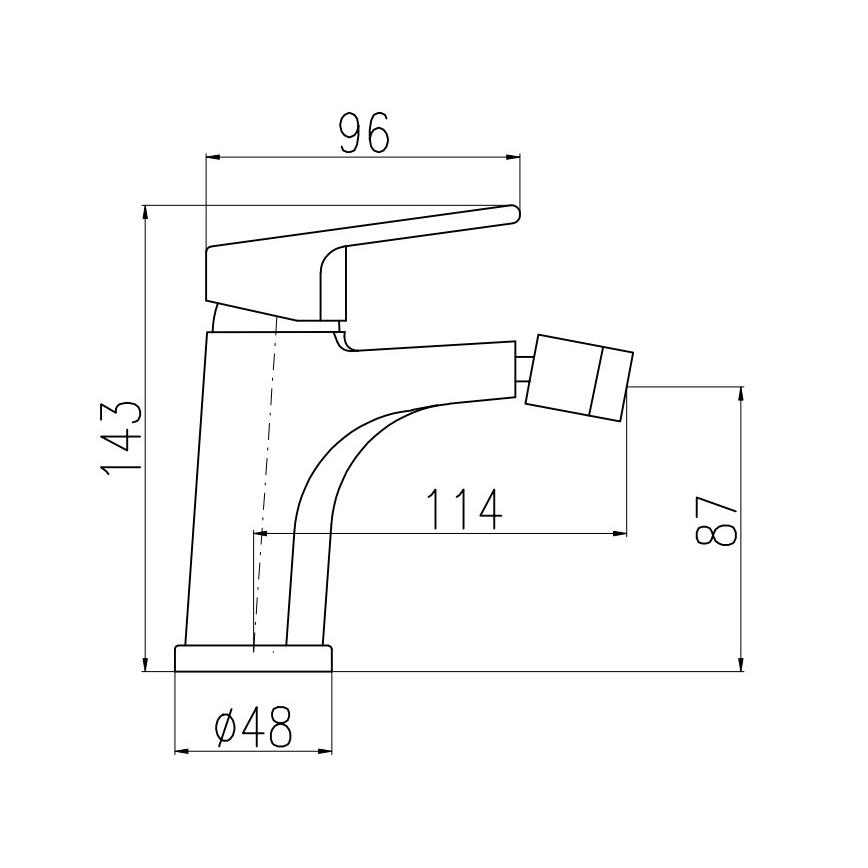 RAV Slezák CO145.0KCMATZ - bidē jaucējkrāns ar noteci COLORADO 14,3 cm melns/zelts