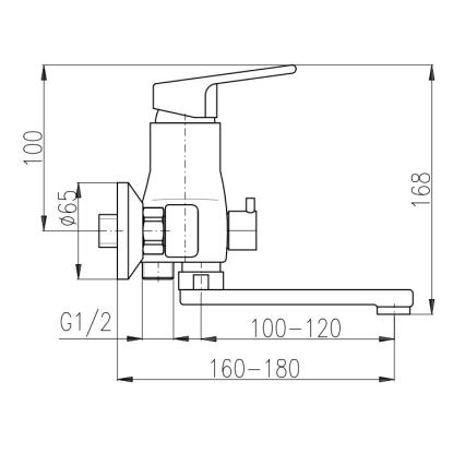 RAV Slezák CO151.5 - Vannas jaucējkrāns COLORADO spīdīgs hroms
