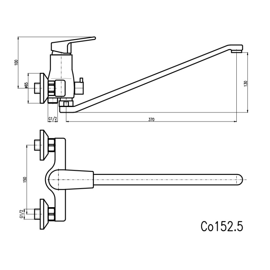 RAV Slezák CO152.5 - Vannas jaucējkrāns COLORADO, spīdīgs hroms