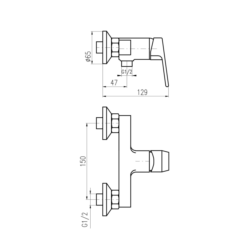 RAV Slezák CO181.5 - Dušas jaucējkrāns COLORADO, spīdīgs hroms