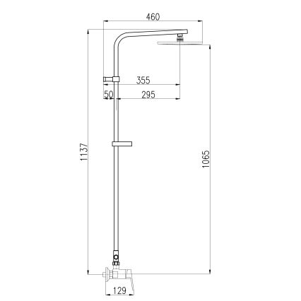 RAV Slezák CO182.5/6 - Dušas komplekts ar jaucējkrānu COLORADO, spīdīgs hroms
