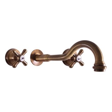 RAV Slezák MK131SM - Izlietnes jaucējkrāns iebūvējamai uzstādīšanai MORAVA RETRO, antīks misiņš