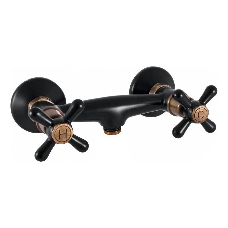 RAV Slezák MK180.5CMATSM - Dušas jaucējkrāns MORAVA RETRO melns/misiņš