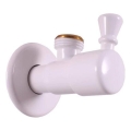 RAV Slezák RV0112B - stūra ventilis RETRO spīdīgi balts