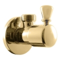 RAV Slezák RV0112Z - leņķa ventilis RETRO spīdīgi zeltains