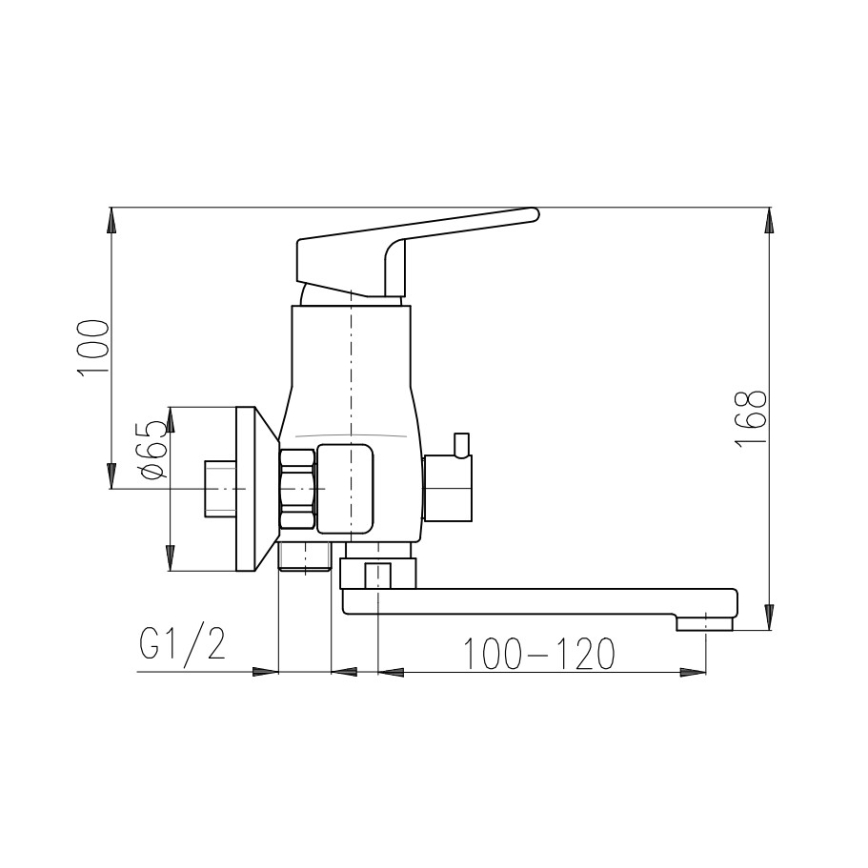 RAV Slezák SA051.5 - Vannas jaucējkrāns SAZAVA, glancēta hroma apdare