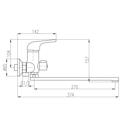 RAV Slezák SA053.5 - Vannas jaucējkrāns SAZAVA spīdīgs hroms
