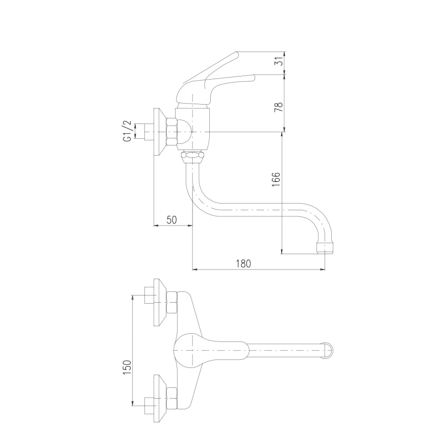 RAV Slezák SAJ001.5/21 - JUNIOR izlietnes jaucējkrāns sarkans/zils/dzeltens