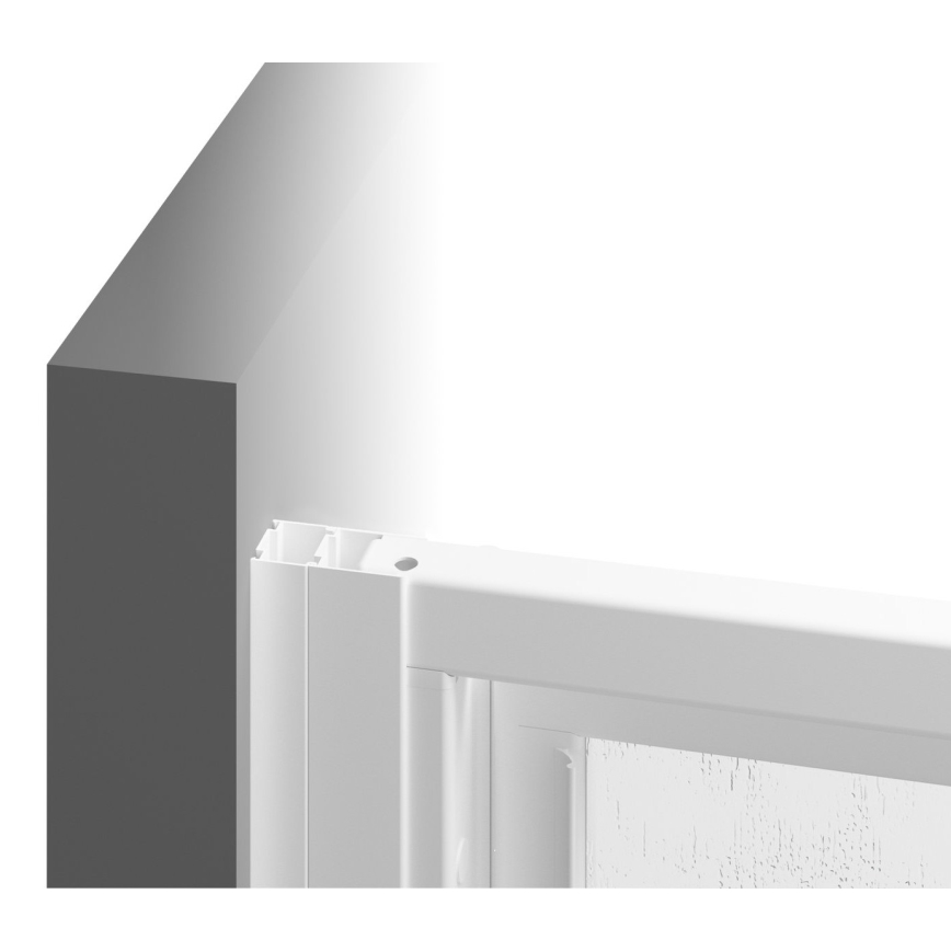 Ravak 00V701R211 - Trīsdaļīgas dušas durvis SUPERNOVA 90x198 cm baltas