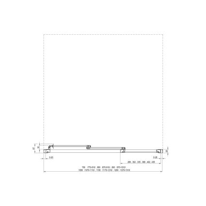 Ravak 00VG01R211 - Trīsdaļīgas dušas durvis SUPERNOVA 120x198 cm baltas