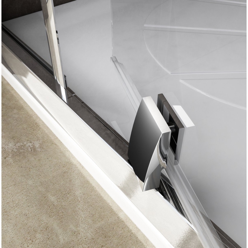 Ravak 37677U00Z1 - Trīsdaļīga kvadranta dušas kabīne PIVOT 90x90 cm matēta