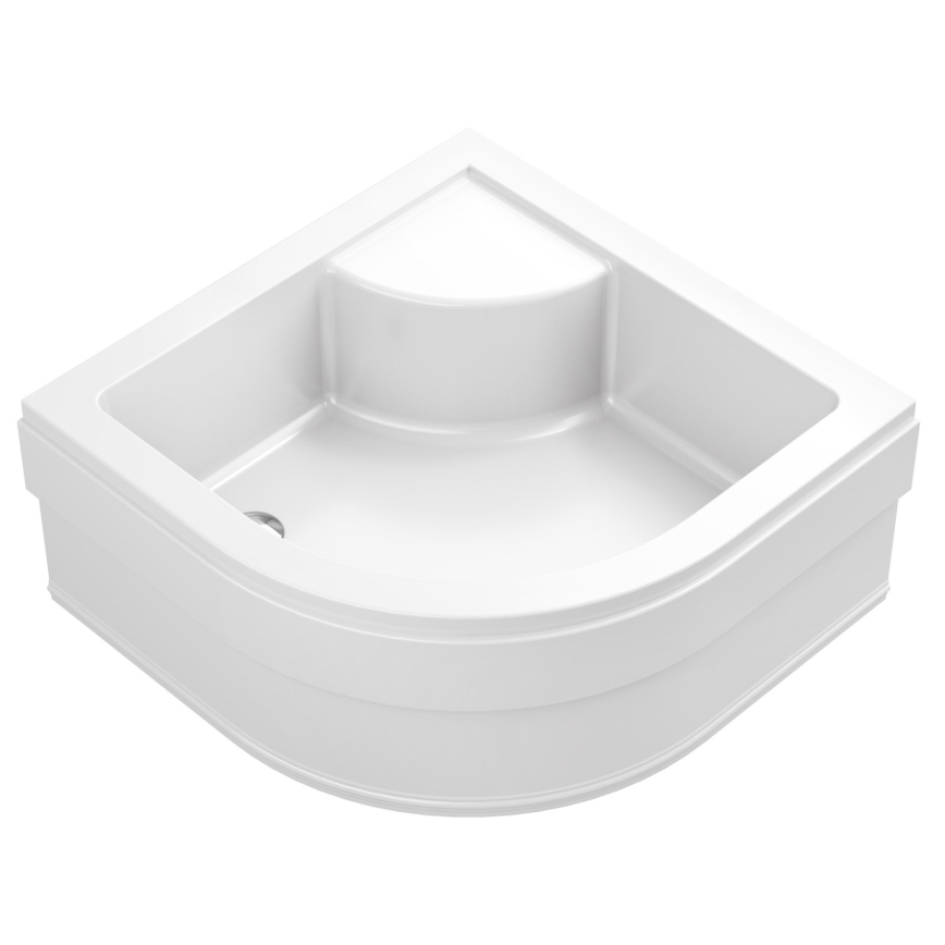 Ravak A217001020 - kvadrantveida dušas paliktnis SABINA 90x90 cm balts