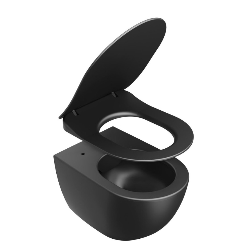 Ravak X01795 - SoftClose CHROME tualetes sēdeklis, melns