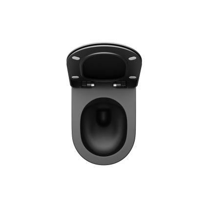 Ravak X01795 - SoftClose CHROME tualetes sēdeklis, melns