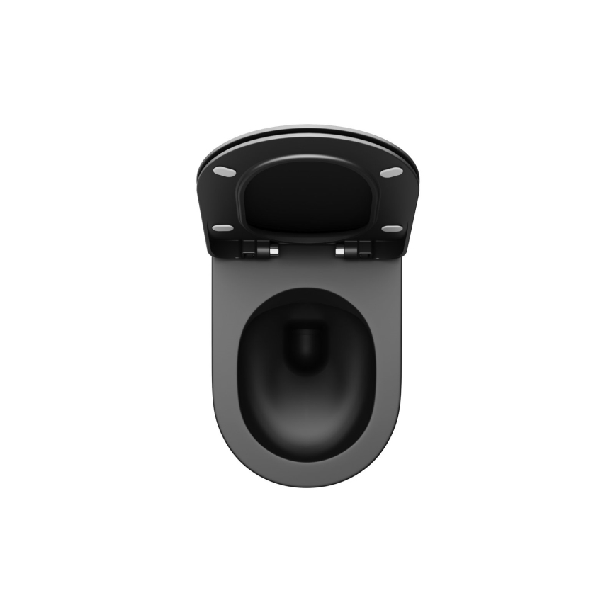 Ravak X01795 - SoftClose CHROME tualetes sēdeklis, melns