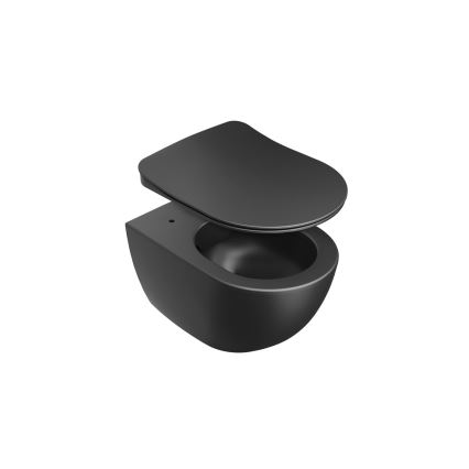 Ravak X01795 - SoftClose CHROME tualetes sēdeklis, melns