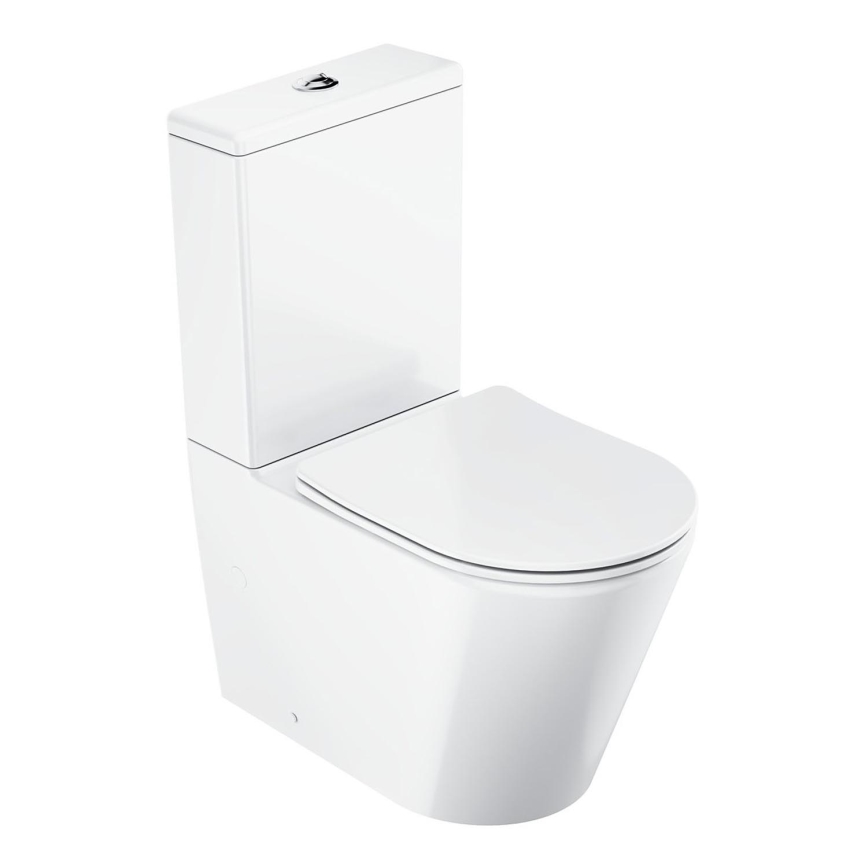 Ravak X01872 - WC komplekts bez apmales ar SoftClose sēdekli ELEGANT keramika/balta