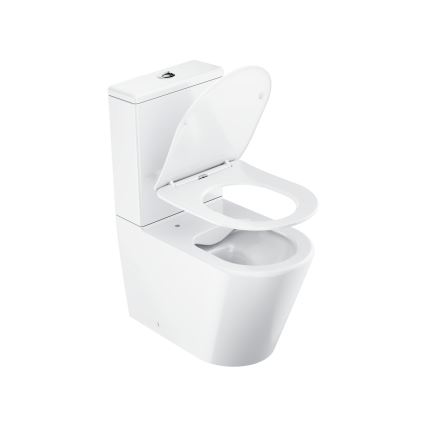 Ravak X01872 - WC komplekts bez apmales ar SoftClose sēdekli ELEGANT keramika/balta