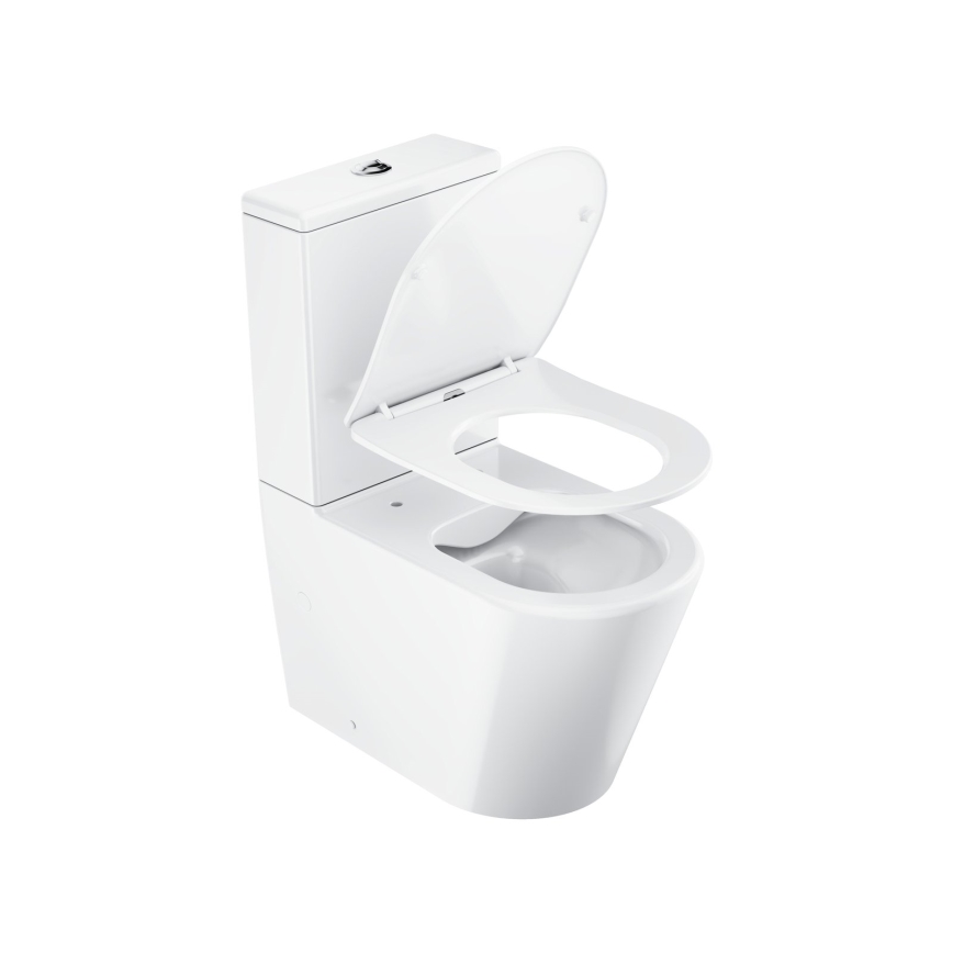 Ravak X01872 - WC komplekts bez apmales ar SoftClose sēdekli ELEGANT keramika/balta
