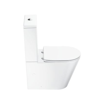 Ravak X01872 - WC komplekts bez apmales ar SoftClose sēdekli ELEGANT keramika/balta