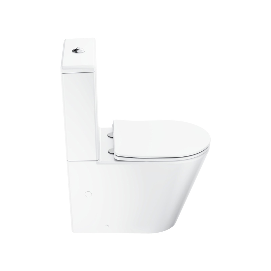 Ravak X01872 - WC komplekts bez apmales ar SoftClose sēdekli ELEGANT keramika/balta