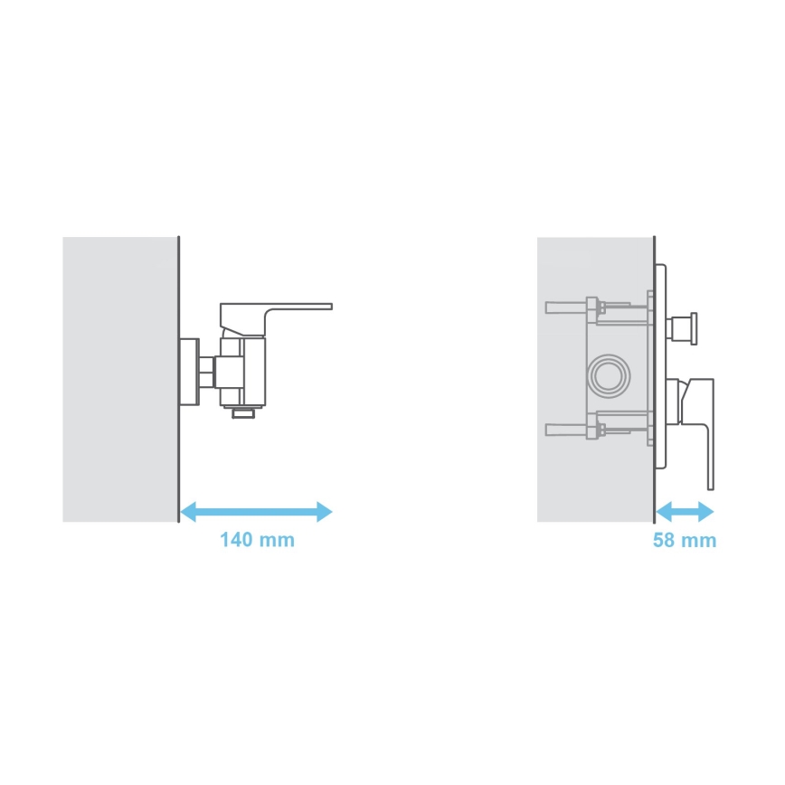 Ravak X070052 - Pamatkorpuss iebūvējamajiem jaucējkrāniem R-BOX 15,2x11,9 cm