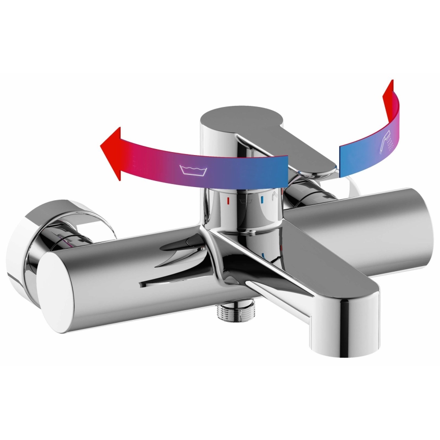 Ravak X070115 - Vannas jaucējkrāns PURI, spīdīgs hroms