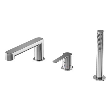 Ravak X070142 - PURI trīs caurumu vannas jaucējkrāns, glancēts hroms