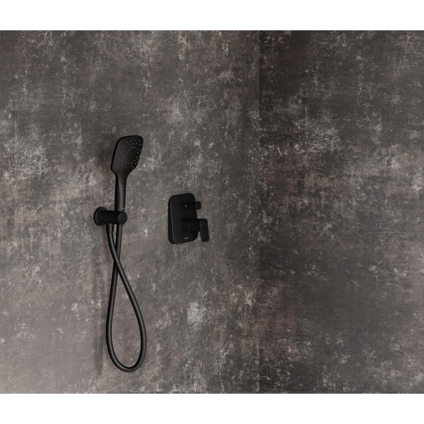 Ravak X070156 - Dušas jaucējkrāns FREE iebūvei, melns