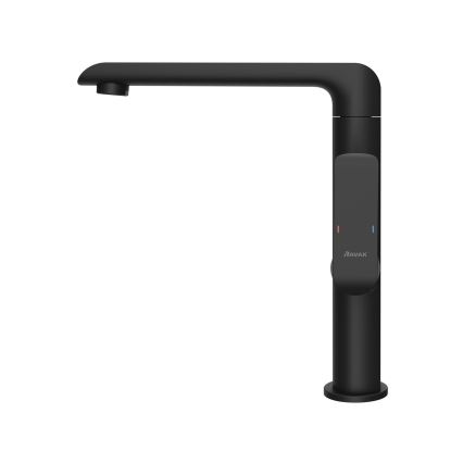 Ravak X070174 - Izlietnes/virtuves jaucējkrāns FLAT 26,2 cm matēts melns