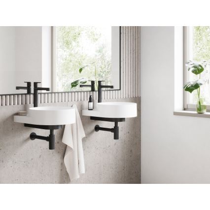 Ravak X070182 - izlietnes jaucējkrāns PURI 32,2 cm melns