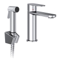 Ravak X070450 - izlietnes jaucējkrāns ar bidē dušu CHROME spīdīgs hroms