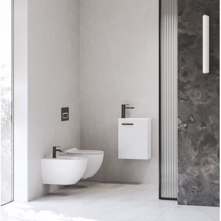 Ravak X070458 - Izlietnes maisītājs CHROME 17,7 cm melns