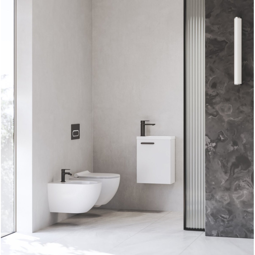 Ravak X070460 - izlietnes jaucējkrāns CHROME 17,7 cm melns