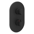 Ravak X070469 - Termostatiskais dušas jaucējkrāns slēptai uzstādīšanai CHROME melns