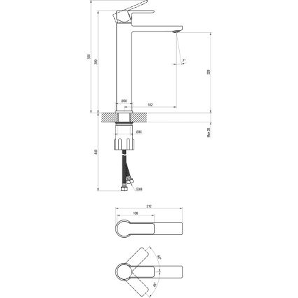 Ravak X070484 - izlietnes jaucējkrāns SOLAR 29 cm spīdīgs hroms