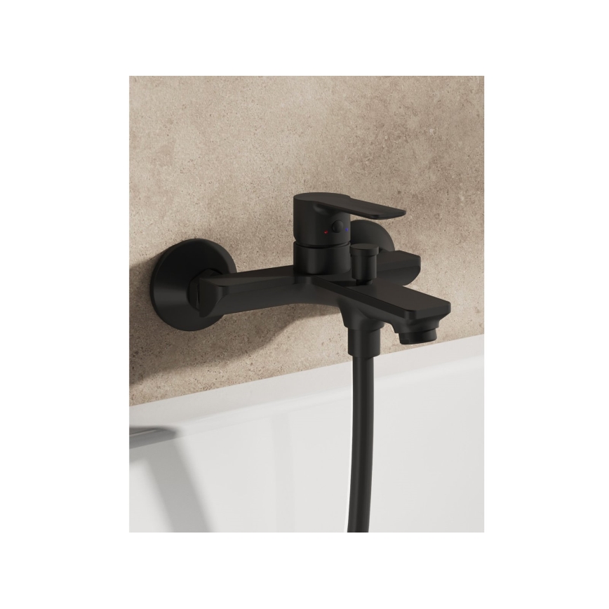 Ravak X070491 - SOLAR vannas jaucējkrāns, melns