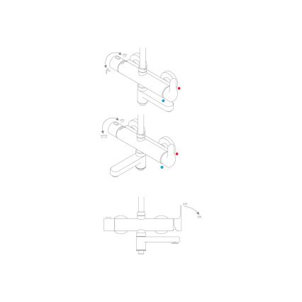 Ravak X07P642 - Dušas komplekts ar jaucējkrānu, spīdīga hroma apdare