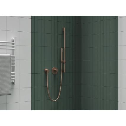 Ravak X07P715 - Dušas stienis 70 cm birstēta rozā zelta apdare