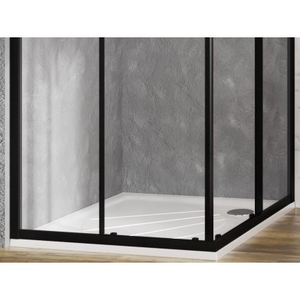 Ravak XA037701010 - Kvadrātveida dušas paliktnis PERSEUS 90x90 cm balts