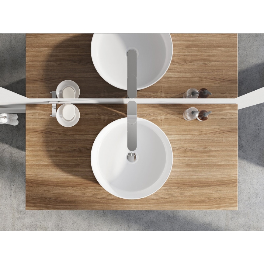 Ravak XJX01140001 - Virsmā uzstādamā izlietne UNI Ø 40 cm, no keramikas, balta