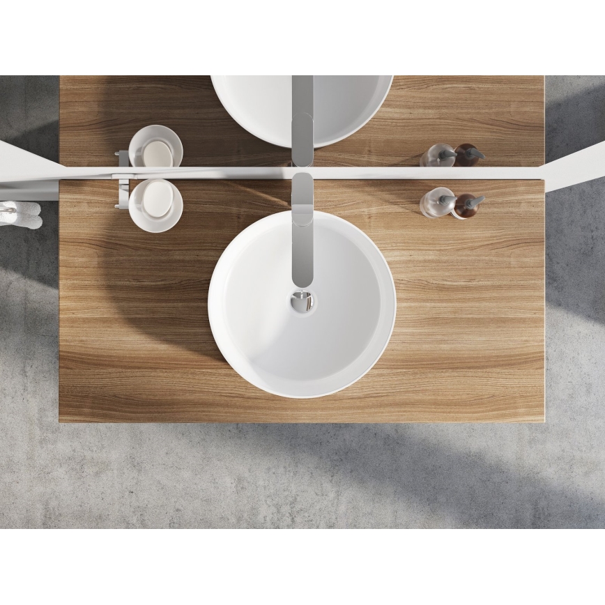 Ravak XJX01140002 - Virsmas uzstādāma izlietne UNI SLIM, diam. 40 cm, keramika/balta