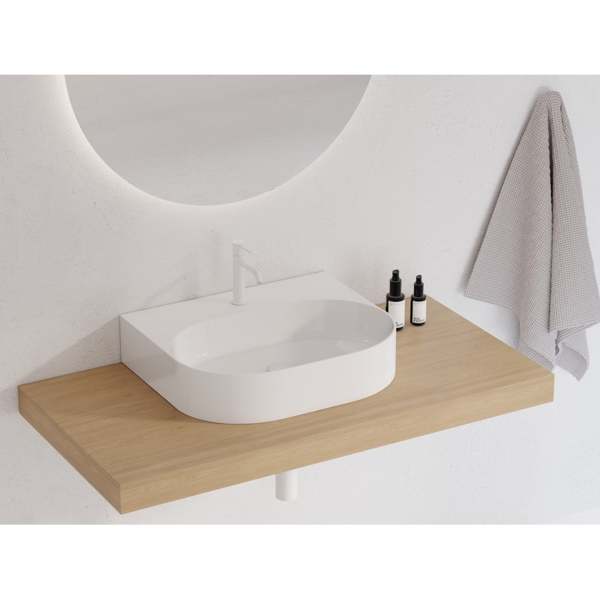Ravak XJX01155004 - Virsmas izlietne CERAMIC SLIM 55x45 cm keramika/balta
