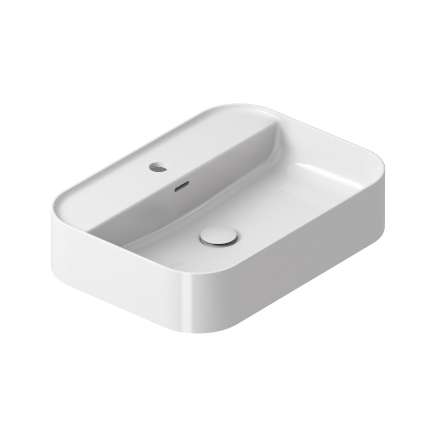 Ravak XJX01155005 - Virsmas uzliekama izlietne CERAMIC SLIM 55x40 cm keramika/balta