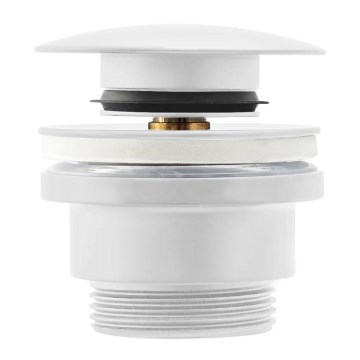 REA-A2361 - Izlietnes aizbāznis CLICK-CLACK Ø 6,4 cm matēts balts